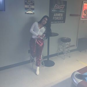 joggers sequins pants